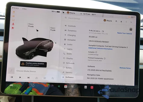 2020 Tesla Model 3 Standard Range Plus Rear-Wheel Drive/Standard Range Rear-Wheel Drive from USA, damaged, VIN 5YJ3E1EA2LF808457